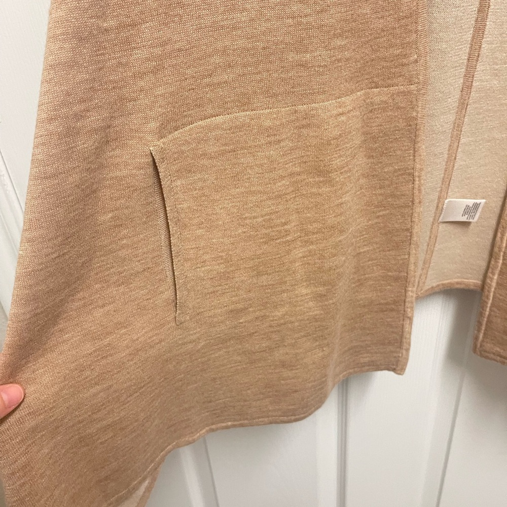 Ann Taylor Camel Color Open Front Drape Cardigan - image 8